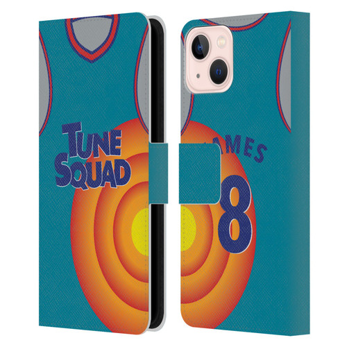 Space Jam: A New Legacy Graphics Jersey Leather Book Wallet Case Cover For Apple iPhone 13