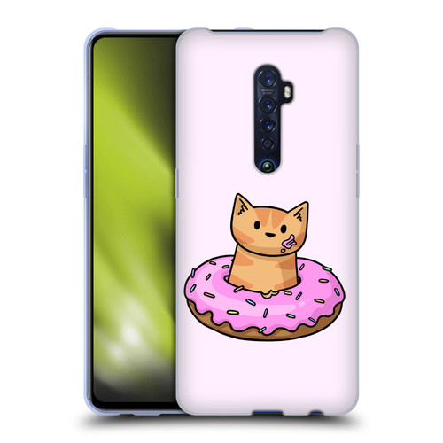 Beth Wilson Doodlecats Donut Soft Gel Case for OPPO Reno 2