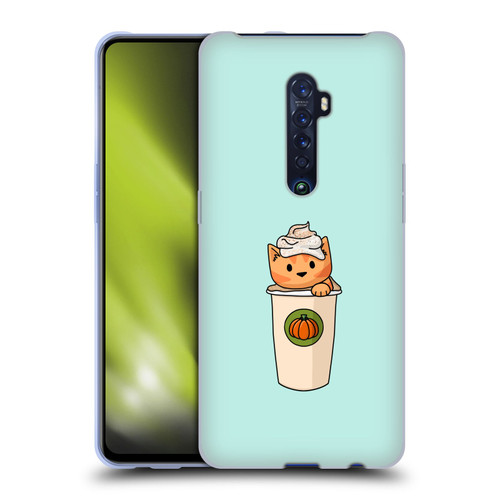 Beth Wilson Doodlecats Pumpkin Spice Latte Soft Gel Case for OPPO Reno 2
