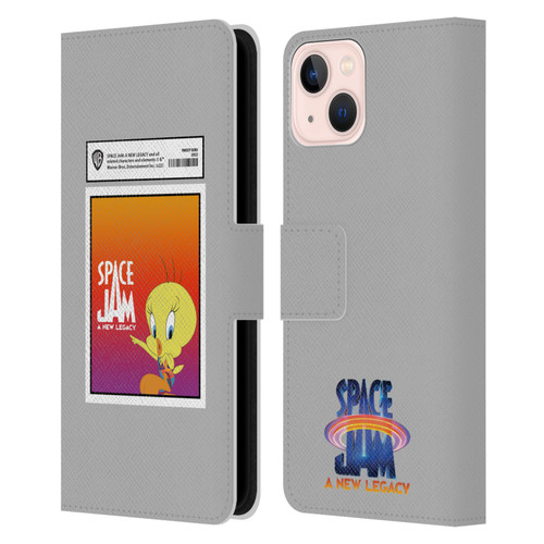 Space Jam: A New Legacy Graphics Tweety Bird Card Leather Book Wallet Case Cover For Apple iPhone 13