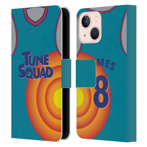 Space Jam: A New Legacy Graphics Jersey Leather Book Wallet Case Cover For Apple iPhone 13 Mini