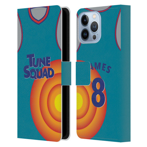Space Jam: A New Legacy Graphics Jersey Leather Book Wallet Case Cover For Apple iPhone 13 Pro Max