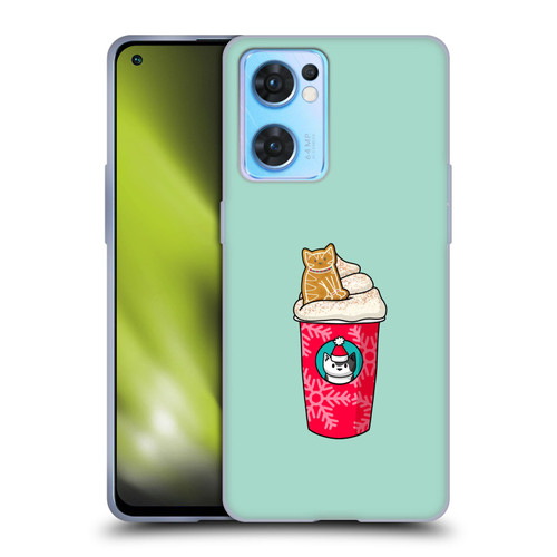 Beth Wilson Doodlecats Gingerbread Latte Soft Gel Case for OPPO Reno7 5G / Find X5 Lite