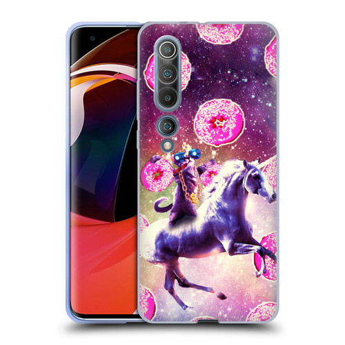 Random Galaxy Mixed Designs Thug Cat Riding Unicorn Soft Gel Case for Xiaomi Mi 10 5G / Mi 10 Pro 5G