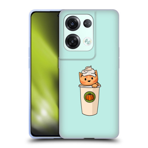 Beth Wilson Doodlecats Pumpkin Spice Latte Soft Gel Case for OPPO Reno8 Pro