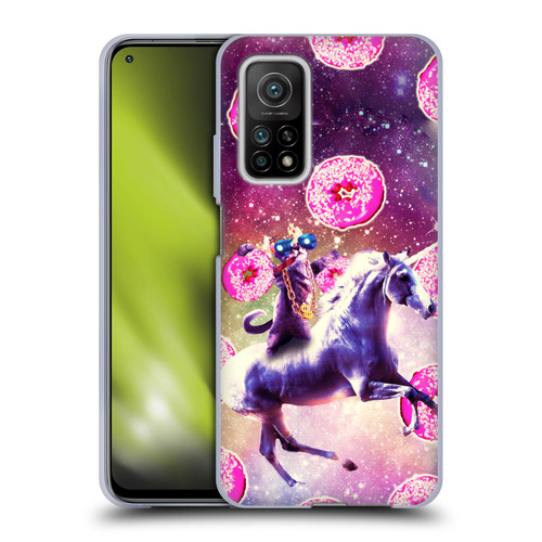Random Galaxy Mixed Designs Thug Cat Riding Unicorn Soft Gel Case for Xiaomi Mi 10T 5G