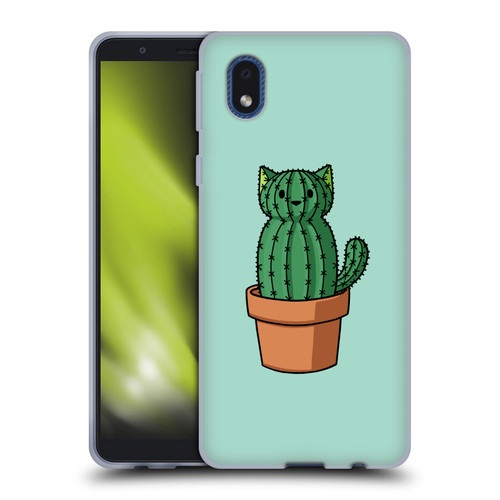 Beth Wilson Doodlecats Cactus Soft Gel Case for Samsung Galaxy A01 Core (2020)