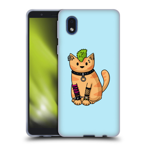 Beth Wilson Doodlecats Punk 2 Soft Gel Case for Samsung Galaxy A01 Core (2020)