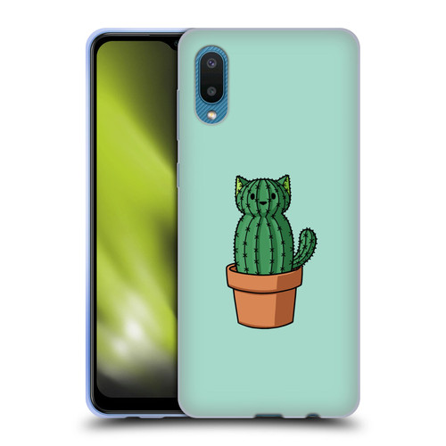 Beth Wilson Doodlecats Cactus Soft Gel Case for Samsung Galaxy A02/M02 (2021)