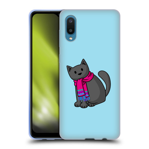 Beth Wilson Doodlecats Cold In A Scarf Soft Gel Case for Samsung Galaxy A02/M02 (2021)