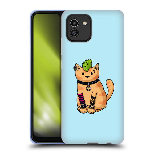 Beth Wilson Doodlecats Punk 2 Soft Gel Case for Samsung Galaxy A03 (2021)