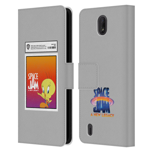 Space Jam: A New Legacy Graphics Tweety Bird Card Leather Book Wallet Case Cover For Nokia C01 Plus/C1 2nd Edition