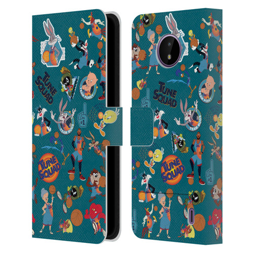 Space Jam: A New Legacy Graphics Squad Leather Book Wallet Case Cover For Nokia C10 / C20