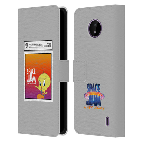Space Jam: A New Legacy Graphics Tweety Bird Card Leather Book Wallet Case Cover For Nokia C10 / C20