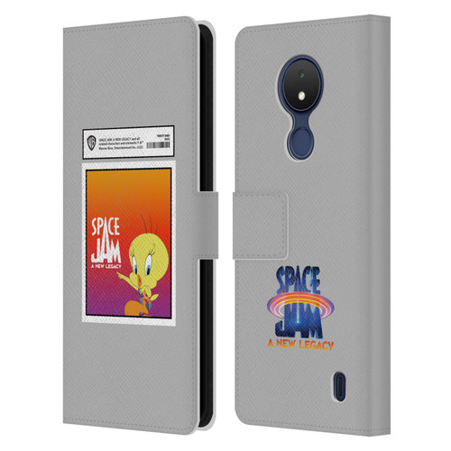 Space Jam: A New Legacy Graphics Tweety Bird Card Leather Book Wallet Case Cover For Nokia C21