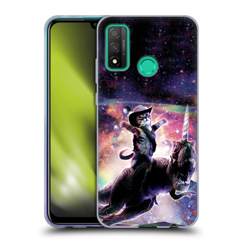 Random Galaxy Space Cat Dinosaur Unicorn Soft Gel Case for Huawei P Smart (2020)