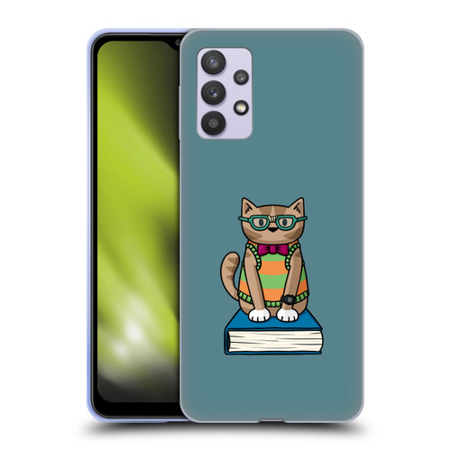 Beth Wilson Doodlecats Nerd Soft Gel Case for Samsung Galaxy A32 5G / M32 5G (2021)