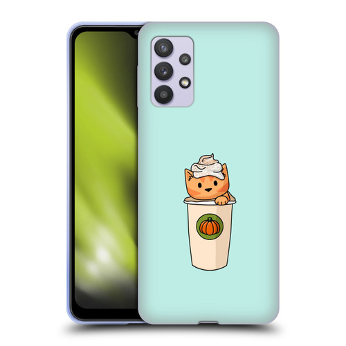 Beth Wilson Doodlecats Pumpkin Spice Latte Soft Gel Case for Samsung Galaxy A32 5G / M32 5G (2021)