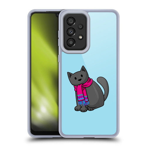 Beth Wilson Doodlecats Cold In A Scarf Soft Gel Case for Samsung Galaxy A33 5G (2022)