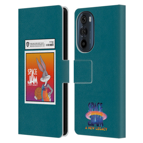 Space Jam: A New Legacy Graphics Bugs Bunny Card Leather Book Wallet Case Cover For Motorola Edge 30