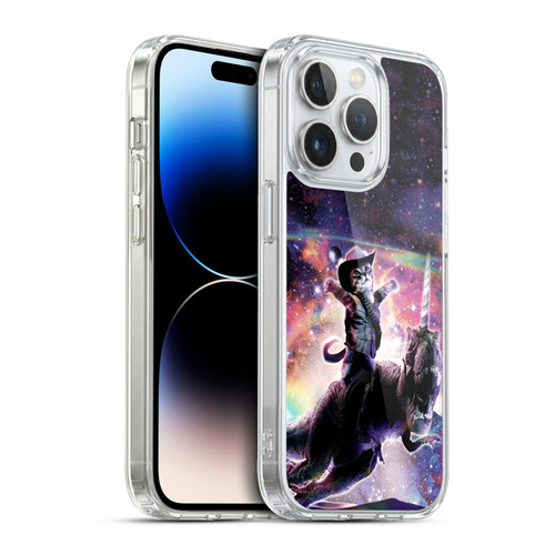 Random Galaxy Space Cat Dinosaur Unicorn Soft Gel Case for Apple iPhone 13 Pro & MagSafe