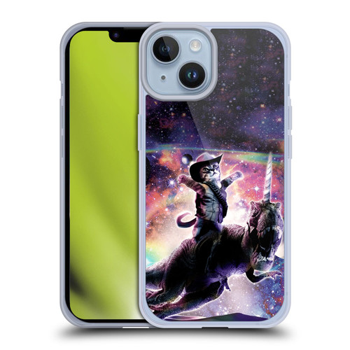 Random Galaxy Space Cat Dinosaur Unicorn Soft Gel Case for Apple iPhone 14