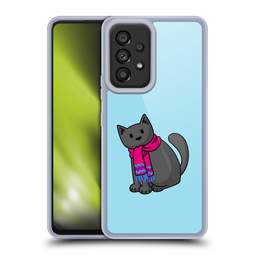 Beth Wilson Doodlecats Cold In A Scarf Soft Gel Case for Samsung Galaxy A53 5G (2022)