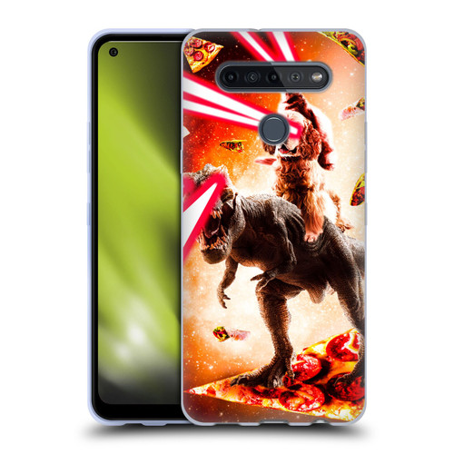 Random Galaxy Space Cat Dinosaur & Dog Lazer Eye Soft Gel Case for LG K51S
