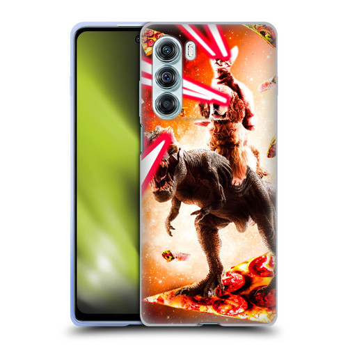 Random Galaxy Space Cat Dinosaur & Dog Lazer Eye Soft Gel Case for Motorola Edge S30 / Moto G200 5G