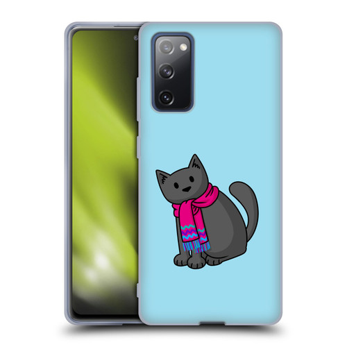 Beth Wilson Doodlecats Cold In A Scarf Soft Gel Case for Samsung Galaxy S20 FE / 5G
