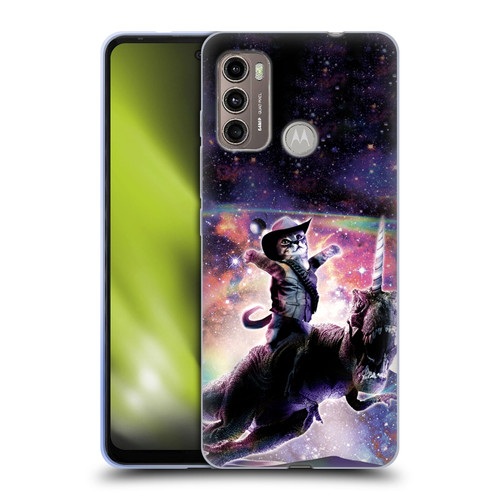 Random Galaxy Space Cat Dinosaur Unicorn Soft Gel Case for Motorola Moto G60 / Moto G40 Fusion