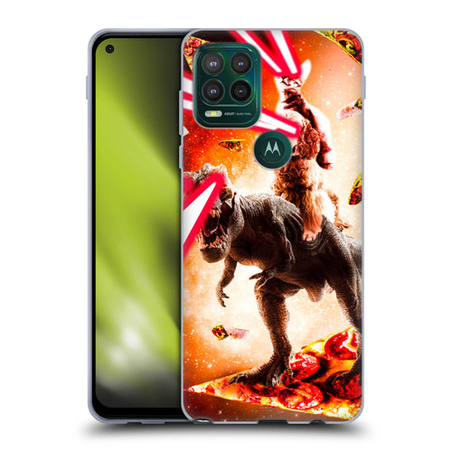 Random Galaxy Space Cat Dinosaur & Dog Lazer Eye Soft Gel Case for Motorola Moto G Stylus 5G 2021