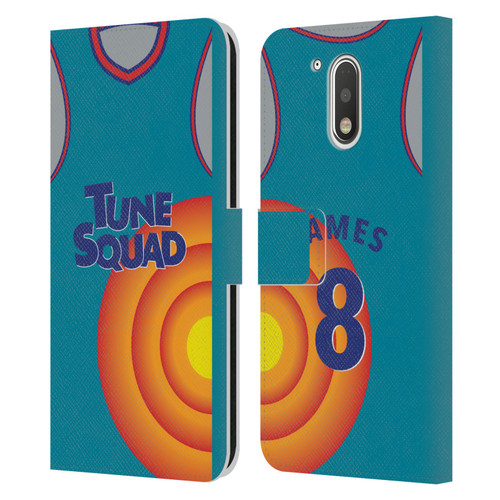 Space Jam: A New Legacy Graphics Jersey Leather Book Wallet Case Cover For Motorola Moto G41