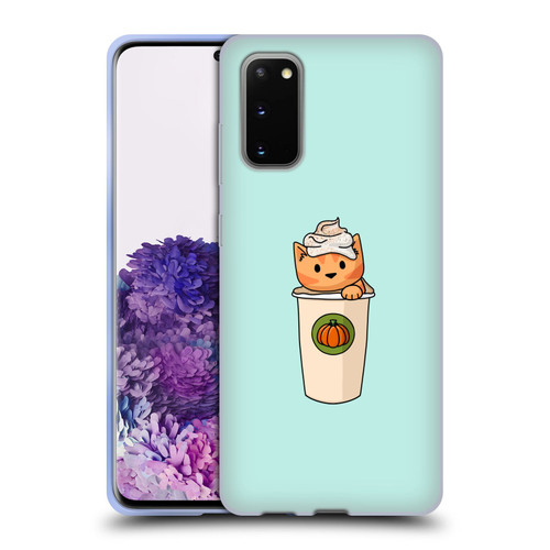 Beth Wilson Doodlecats Pumpkin Spice Latte Soft Gel Case for Samsung Galaxy S20 / S20 5G