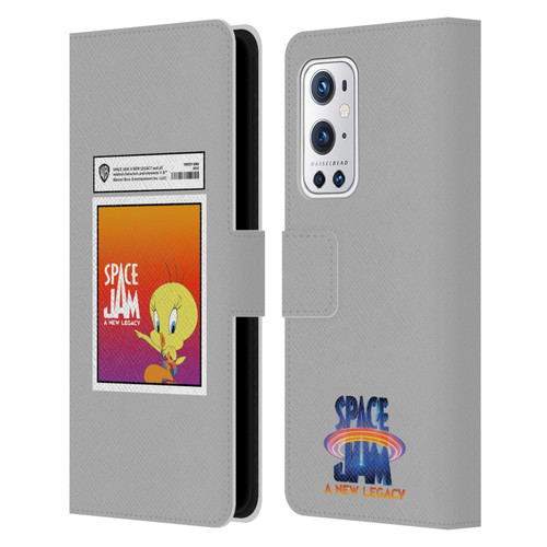 Space Jam: A New Legacy Graphics Tweety Bird Card Leather Book Wallet Case Cover For OnePlus 9 Pro