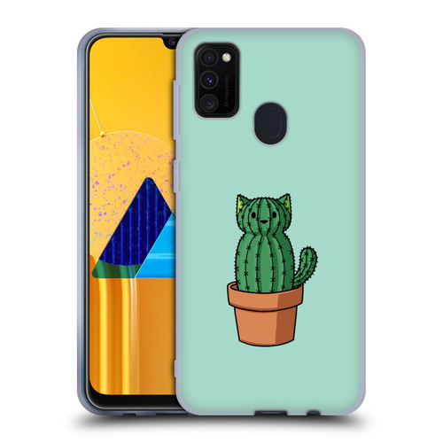 Beth Wilson Doodlecats Cactus Soft Gel Case for Samsung Galaxy M30s (2019)/M21 (2020)