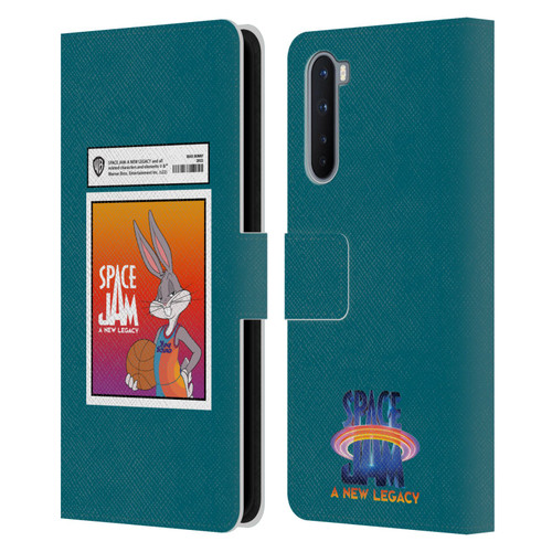 Space Jam: A New Legacy Graphics Bugs Bunny Card Leather Book Wallet Case Cover For OnePlus Nord 5G