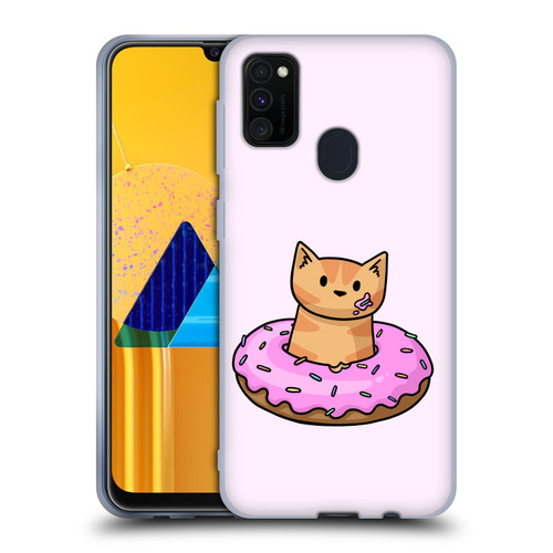 Beth Wilson Doodlecats Donut Soft Gel Case for Samsung Galaxy M30s (2019)/M21 (2020)
