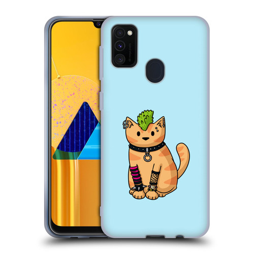 Beth Wilson Doodlecats Punk 2 Soft Gel Case for Samsung Galaxy M30s (2019)/M21 (2020)