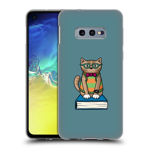 Beth Wilson Doodlecats Nerd Soft Gel Case for Samsung Galaxy S10e