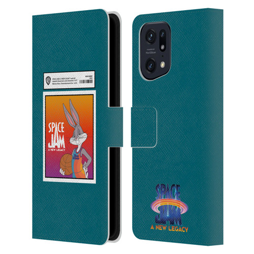 Space Jam: A New Legacy Graphics Bugs Bunny Card Leather Book Wallet Case Cover For OPPO Find X5