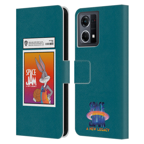 Space Jam: A New Legacy Graphics Bugs Bunny Card Leather Book Wallet Case Cover For OPPO Reno8 4G