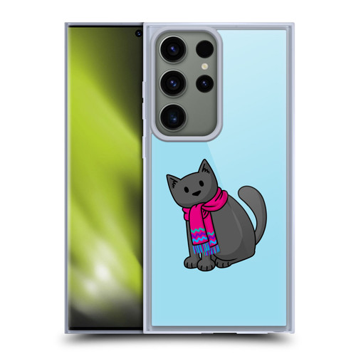 Beth Wilson Doodlecats Cold In A Scarf Soft Gel Case for Samsung Galaxy S23 Ultra 5G