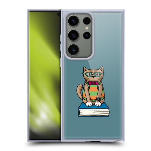 Beth Wilson Doodlecats Nerd Soft Gel Case for Samsung Galaxy S23 Ultra 5G
