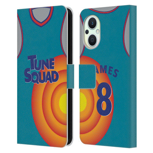 Space Jam: A New Legacy Graphics Jersey Leather Book Wallet Case Cover For OPPO Reno8 Lite