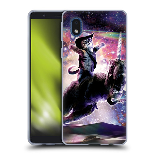 Random Galaxy Space Cat Dinosaur Unicorn Soft Gel Case for Samsung Galaxy A01 Core (2020)