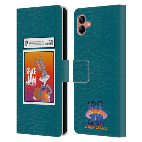 Space Jam: A New Legacy Graphics Bugs Bunny Card Leather Book Wallet Case Cover For Samsung Galaxy A04 (2022)
