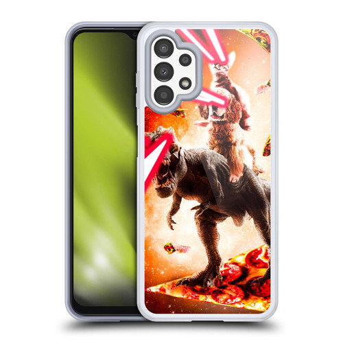 Random Galaxy Space Cat Dinosaur & Dog Lazer Eye Soft Gel Case for Samsung Galaxy A13 (2022)