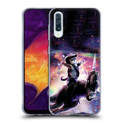 Random Galaxy Space Cat Dinosaur Unicorn Soft Gel Case for Samsung Galaxy A50/A30s (2019)