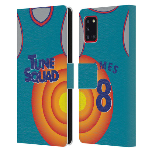 Space Jam: A New Legacy Graphics Jersey Leather Book Wallet Case Cover For Samsung Galaxy A31 (2020)